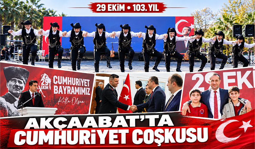 Akçaabat’ta Cumhuriyet Coşkusu