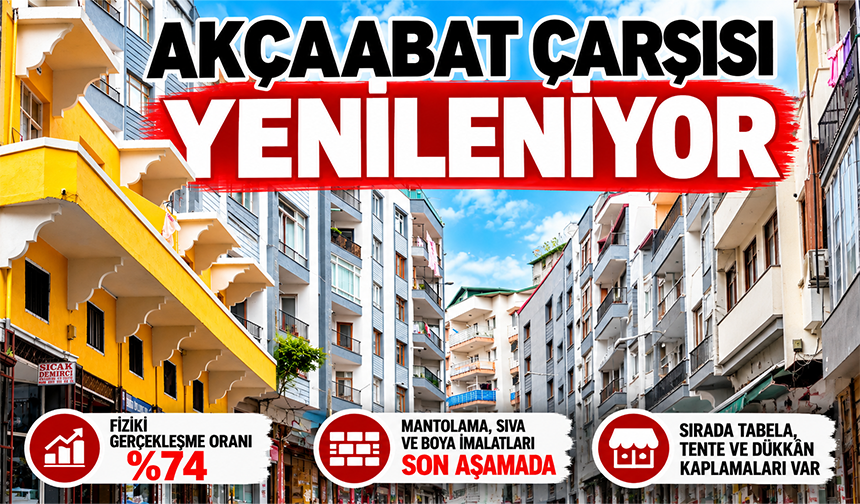 Akçaabat Çarşısı Yenileniyor