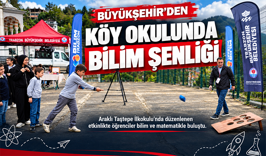 Köy Okulunda Bilim Şenliği