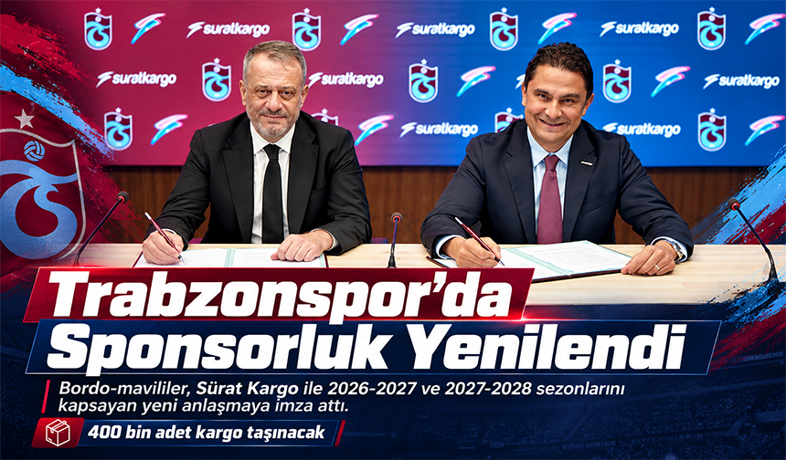 Trabzonspor’da Sürat Kargo Anlaşması Yenilendi