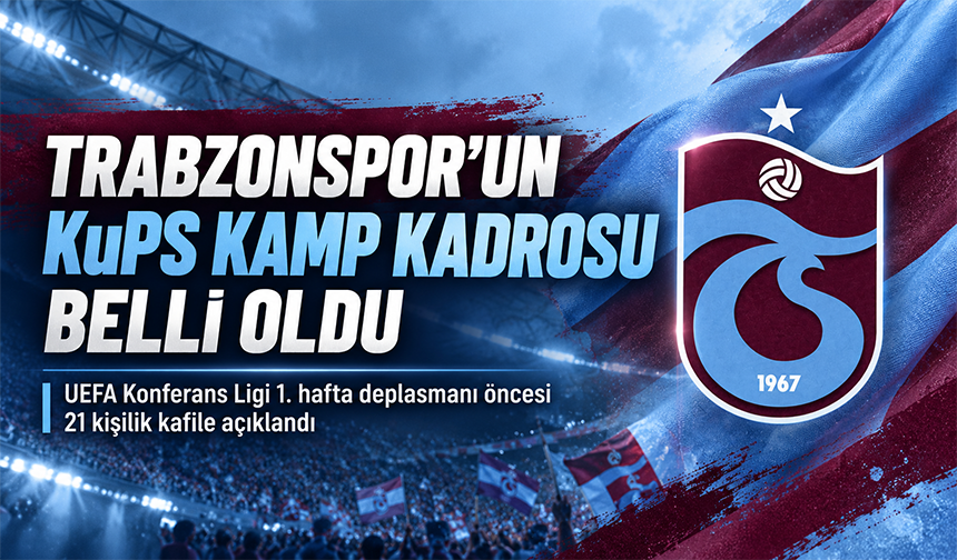 Trabzonspor’un Kups Kadrosu Açıklandı